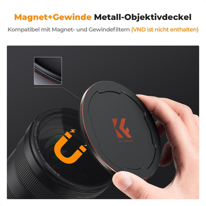 K&F Concept Nano X-Serie ND Filter magnetisch Magnetfilter ND8(3 Blendenstufen) mit Objektivadapter-