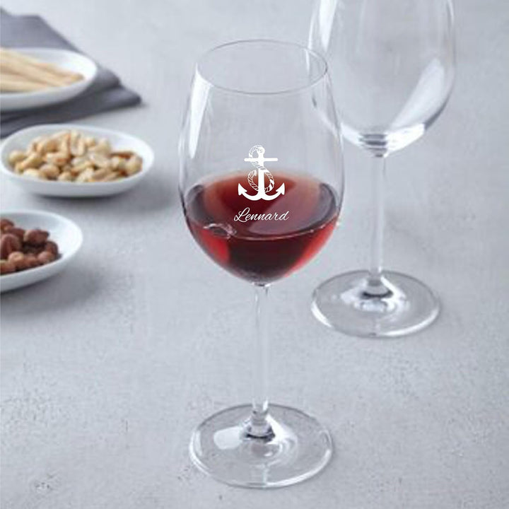 Geschenk zum Valentinstag – Wein Geschenksets – Weinglas mit Gravur 460ml – Geburtstagsgeschenke – G