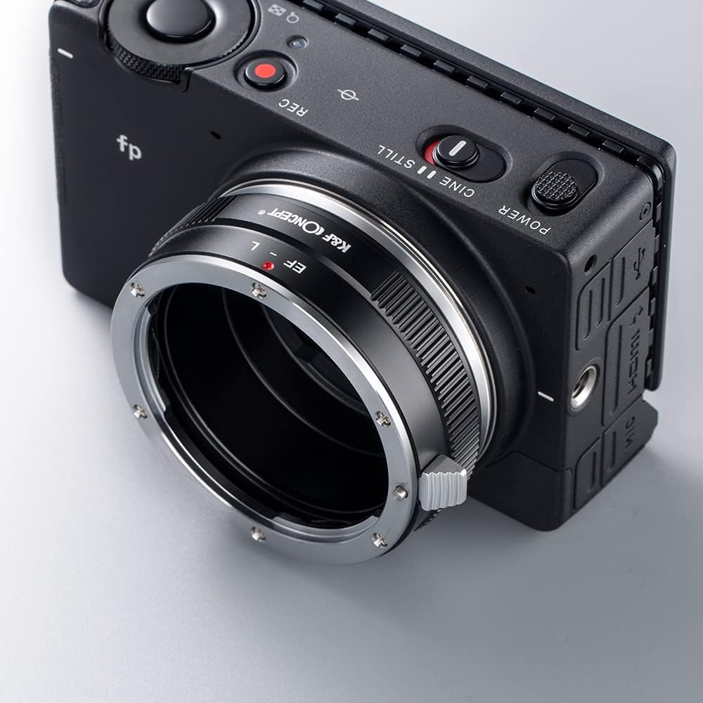 K&F Concept Objektivanschlussadapter EOS-L Manueller Fokus, kompatibel mit Canon (EF/EF-S) Objektive