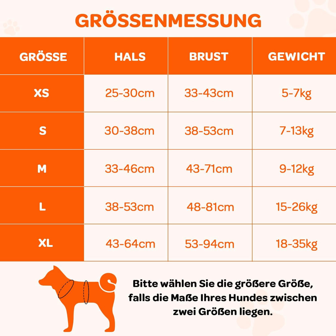 FURRYFECTION Hundegeschirr mittelgrosse Hunde, Geschirr Hund ausbruchsicher Antizuggeschirr ohne Zug