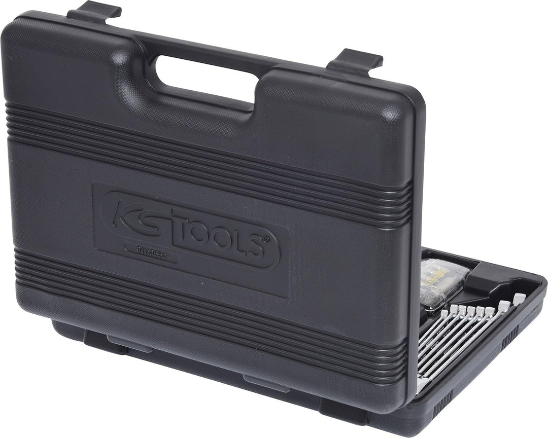 KS Tools 911.0650 1/2 Zoll Werkzeug-Satz | inklusive Umschaltknarre, 45-Zahn | matt satiniert | 50-t