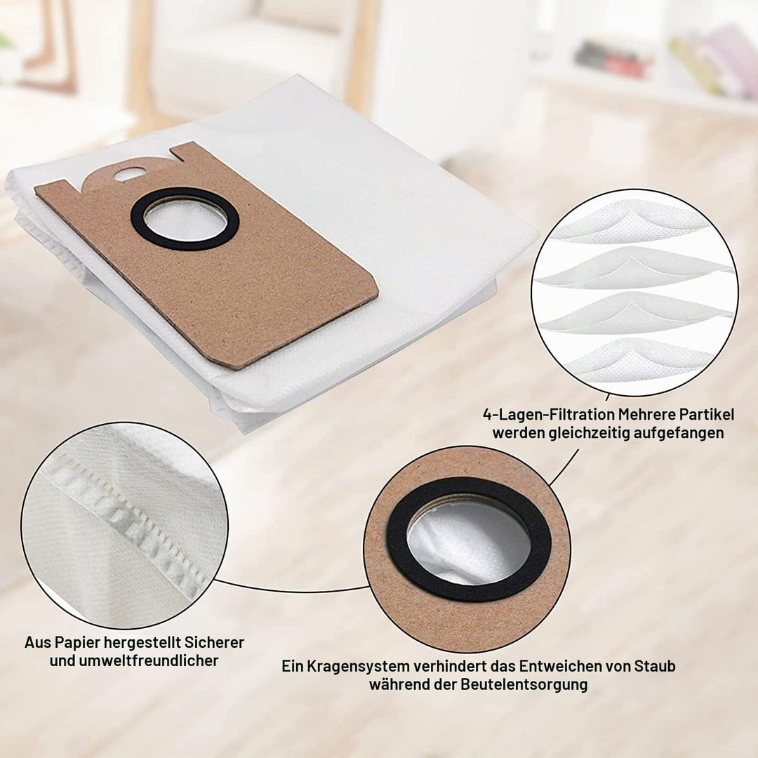 12 auslaufsichere Staubbeutel mit grosser Kapazität für Proscenic M7 Pro M8 Pro M7 Max, für Neabot N