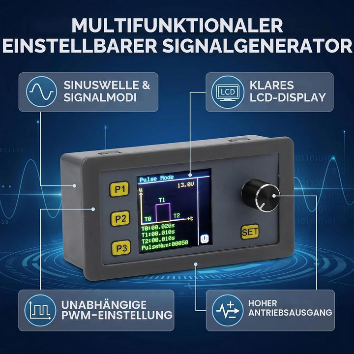 Fafeicy WSFG-06 PWM Signalgenerator Modul, 4-20mA 2-10V Impulsverstellbares Modul, Sinuswellensignal