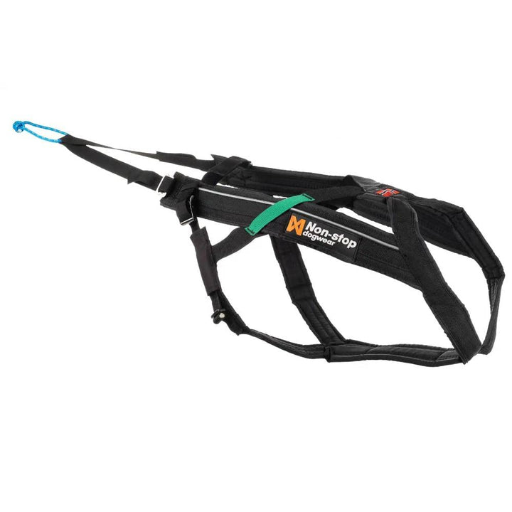 Non-stop dogwear Freemotion Harness Zuggeschirr für Hunde schwarz Gr. 7 Kopf 52cm Hals 44-48cm, schw