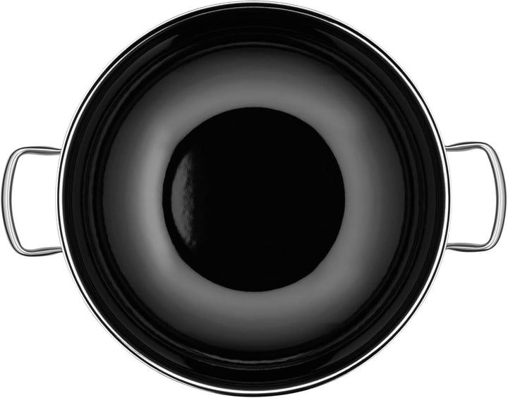 WMF Fusiontec Mineral Wok Induktion 32 cm, Wokpfanne mit Glasdeckel, High-Tech Keramik, backofenfest