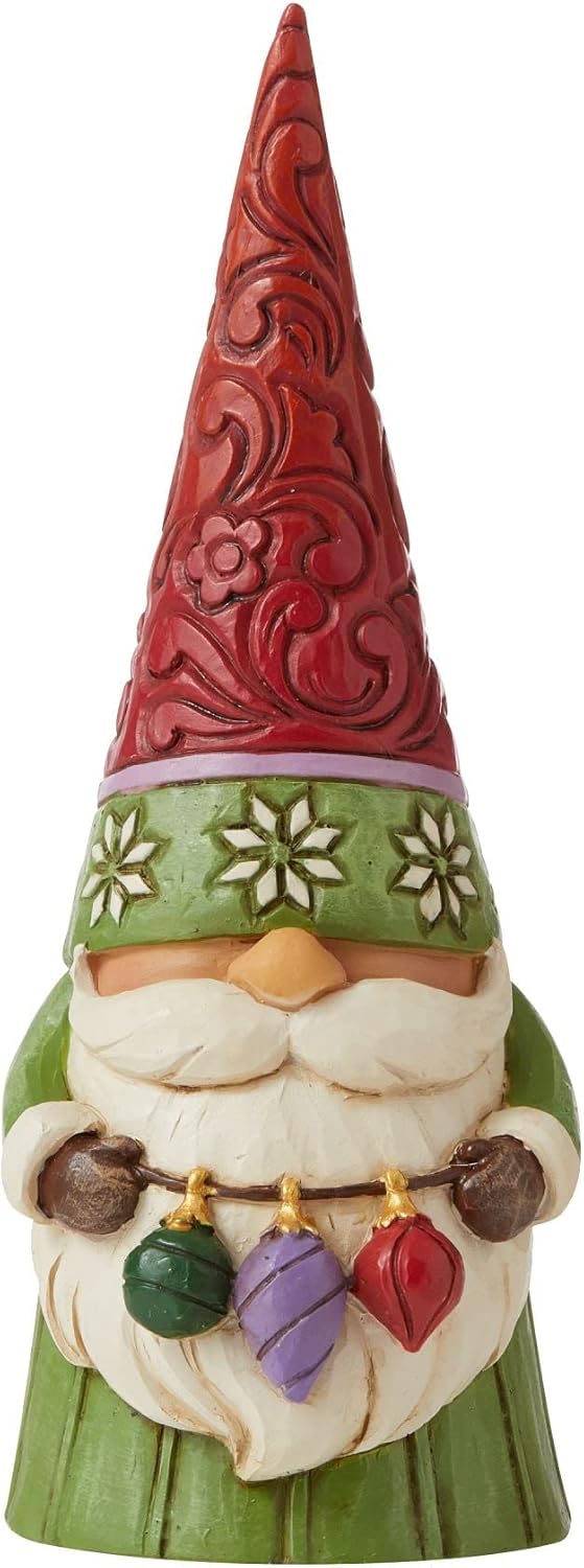 Enesco Jim Shore Heartwood Creek Weihnachtswichtel mit Ornamenten, 13 cm, Mehrfarbig