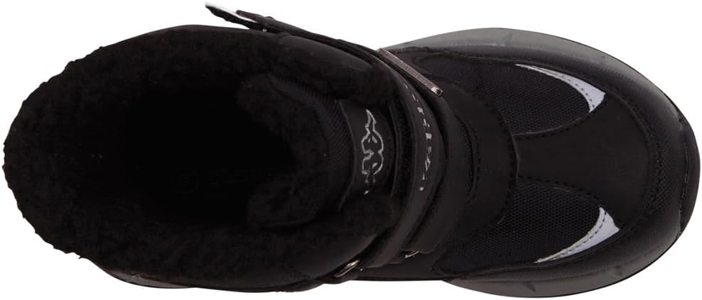 Kappa Unisex Kinder Stiefel Winterschuh gefüttert Stylecode 260903K Schwarz 29 EU 1115 Black Silver,