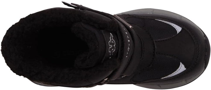 Kappa Unisex Kinder Stiefel Winterschuh gefüttert Stylecode 260903K Schwarz 29 EU 1115 Black Silver,