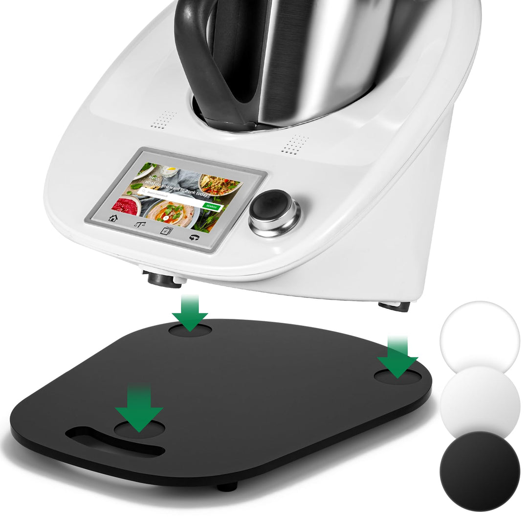 für Thermomix TM6 TM5 Gleitbrett Acryl,Ticanros Premium Schnelles Bewegen Rollbrett für Thermomix Vo