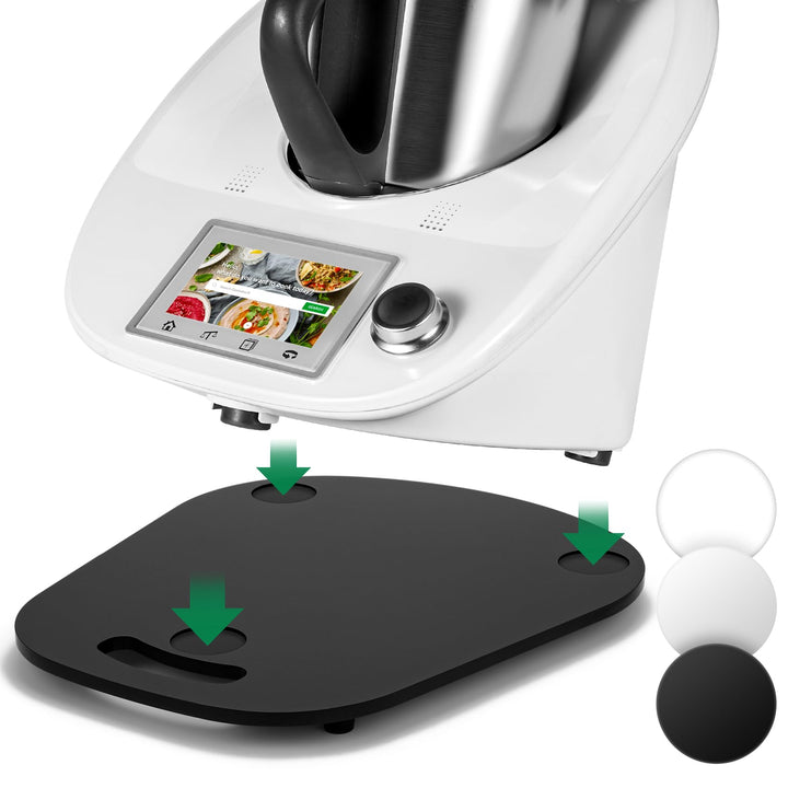 für Thermomix TM6 TM5 Gleitbrett Acryl,Ticanros Premium Schnelles Bewegen Rollbrett für Thermomix Vo