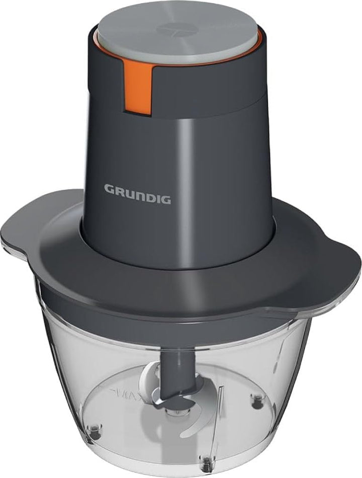 Grundig CH 5320 Multi-Zerkleinerer, 500 Watt, 2 Edelstahlmesser, 0,5 l Glasbehälter, 2 Stufen, Anti-
