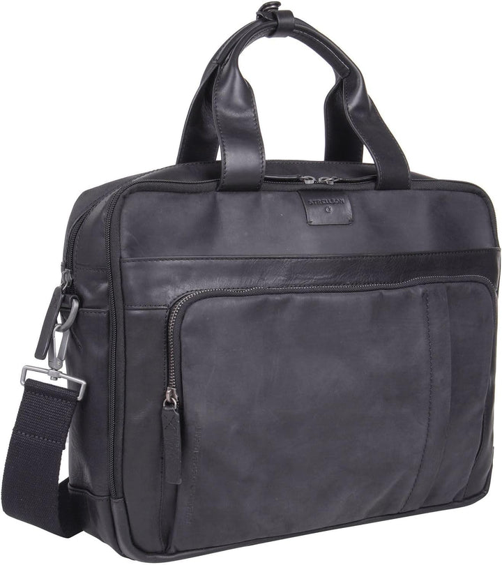 Strellson - brick lane charles briefbag mhz Dunkelbraun 39X30X11 Farbe:schwarz / Material:polyester,