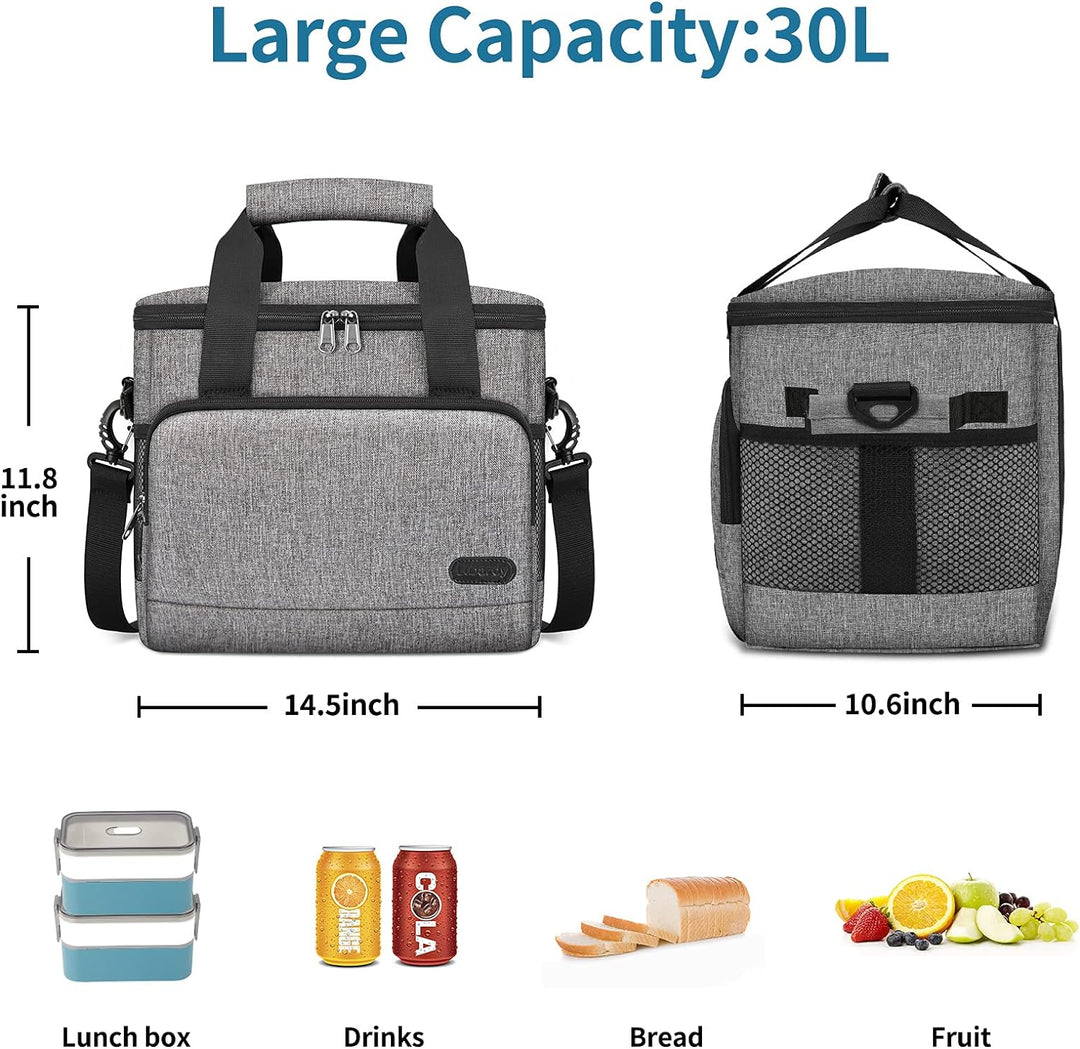 Lubardy 15L Kühltasche Klein 30L Kühltasche Gross Faltbar Kühlkorb Thermotasche Wasserdicht Kühlbox