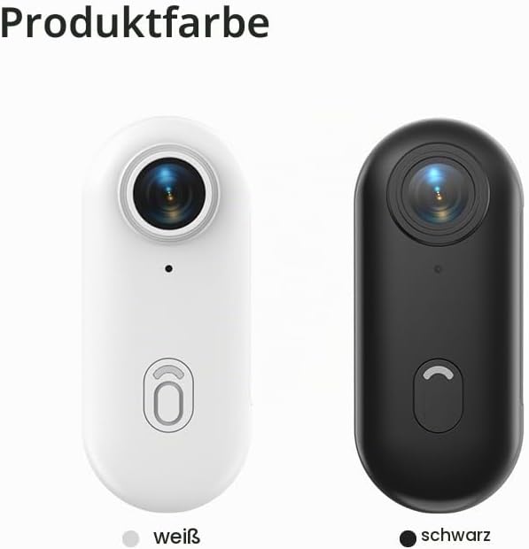 Winnes 4 K Mini Sportkamera, Tragbar,120 ° Weitwinkel, Sportkamera mit Clip hinten, 360 °, Audio- un