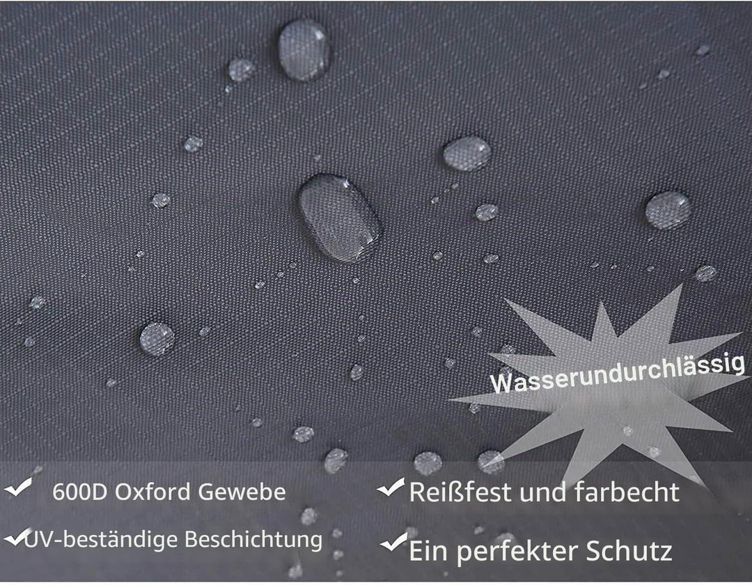 PATIO PLUS Schutzhülle für Sonnenschirme, mit Reissverschluss，Schutzhülle 2 bis 3 M Grosse Sonnensch