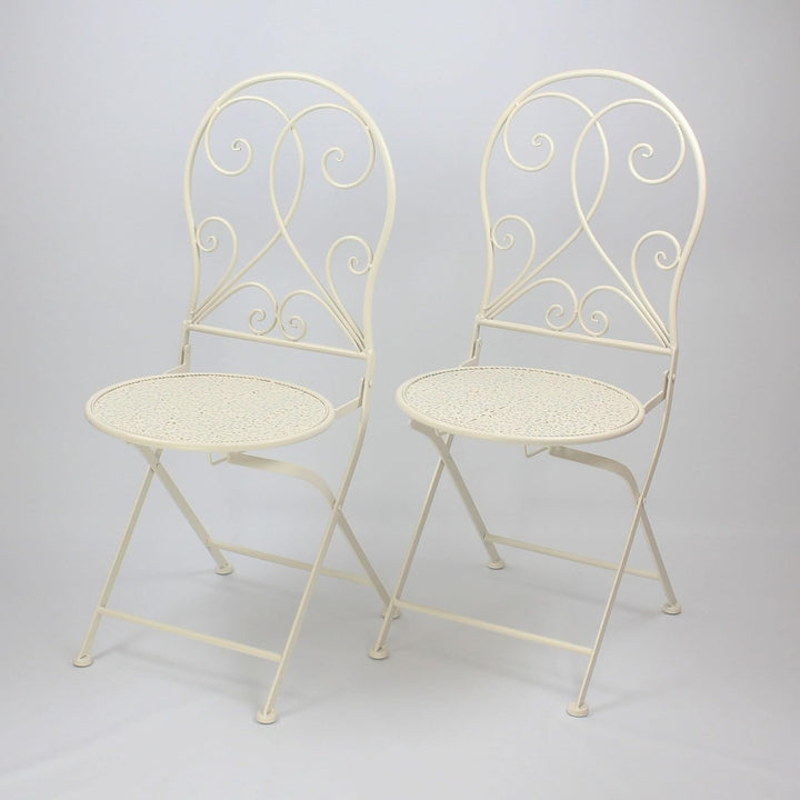 FRANK FLECHTWAREN Bistro-Set White Romance (3-teilig)