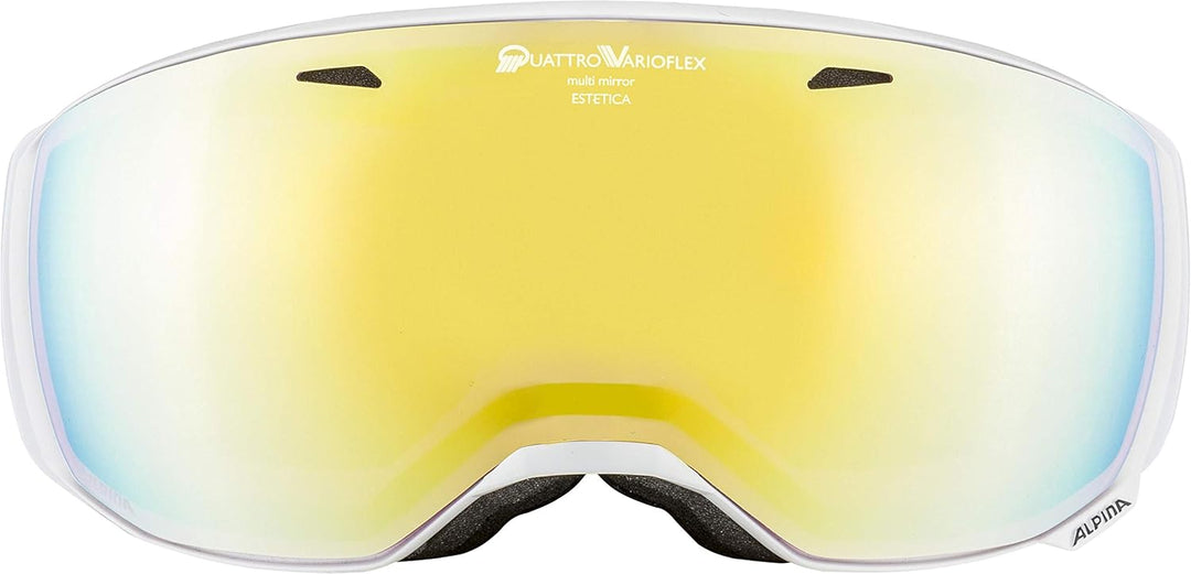 ALPINA Unisex Skibrille Skibrille (1er Pack) Einheitsgrösse Weiss, Einheitsgrösse Weiss