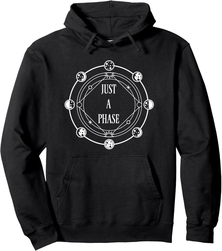 Just A Phase Astronomie Astrologie Mondphasen Geschenk Pullover Hoodie