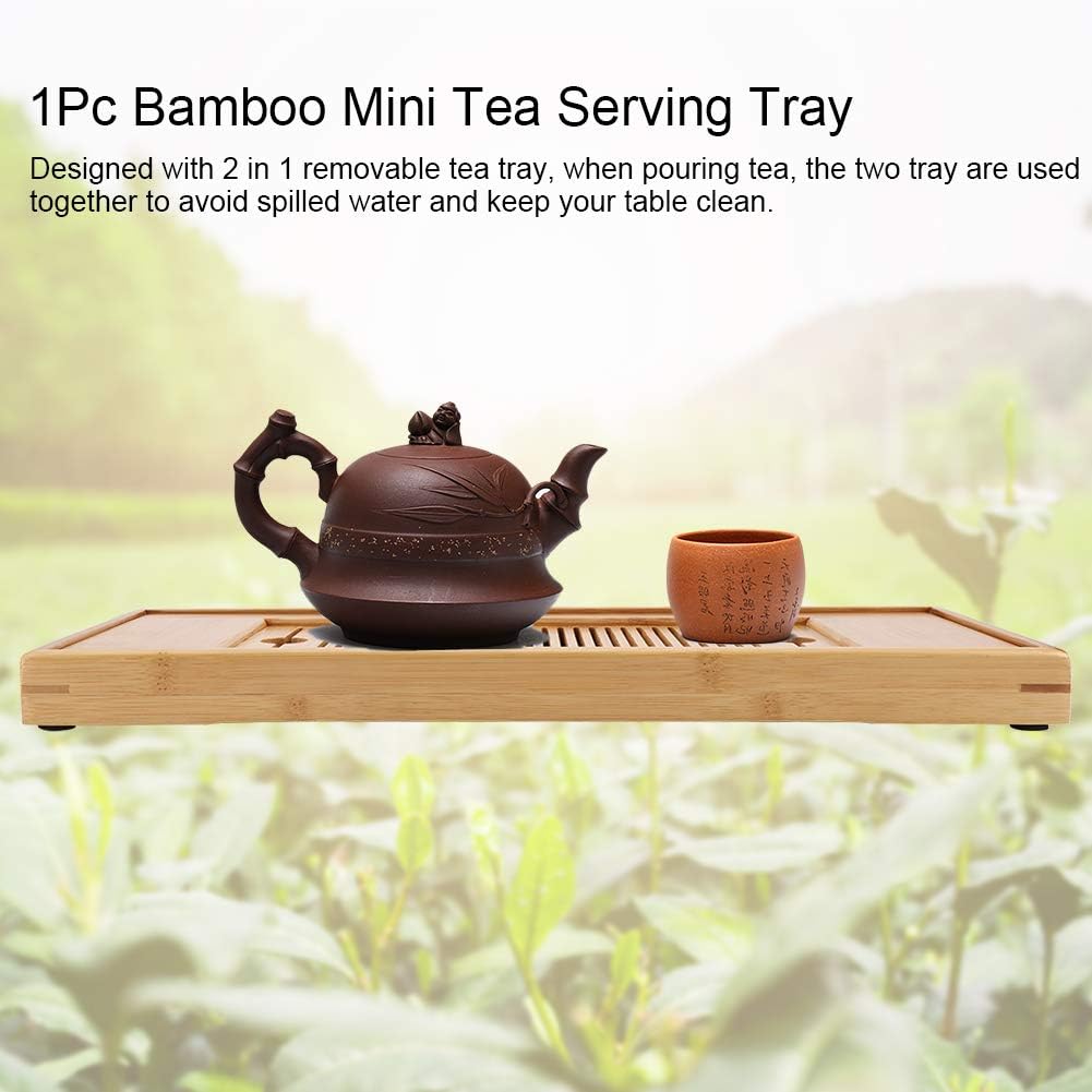 Emoshayoga Wasseraufbewahrungstablett Teetablett Chinesisches Kung Fu Teetablett Teezeremonie Servie