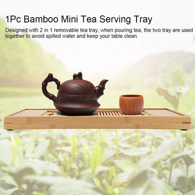 Emoshayoga Wasseraufbewahrungstablett Teetablett Chinesisches Kung Fu Teetablett Teezeremonie Servie