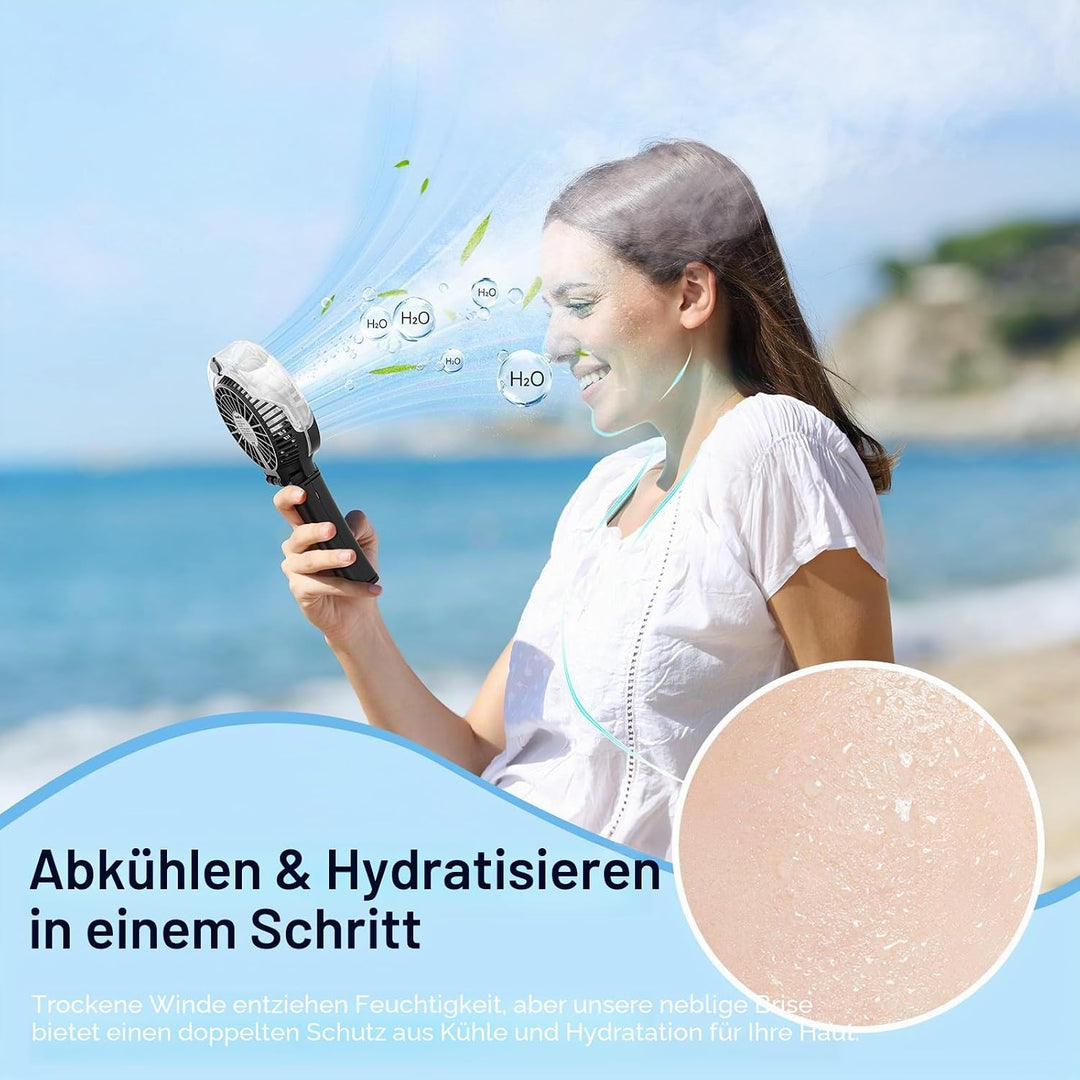HandFan Handventilator elektrischen Ventilator-Schreibtisch USB-beweglicher Ventilator 3 Geschwindig