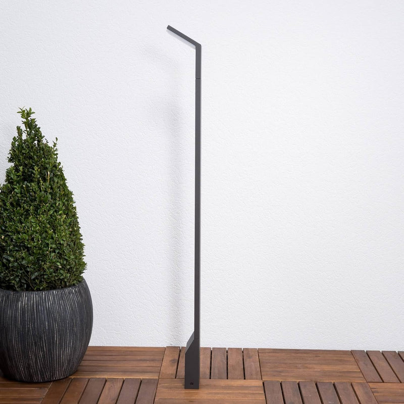 Lucande LED Wegeleuchte/Pollerleuchte, Höhe: 100 cm, Aussenleuchte spritzwassergeschützt IP54, 8,5W