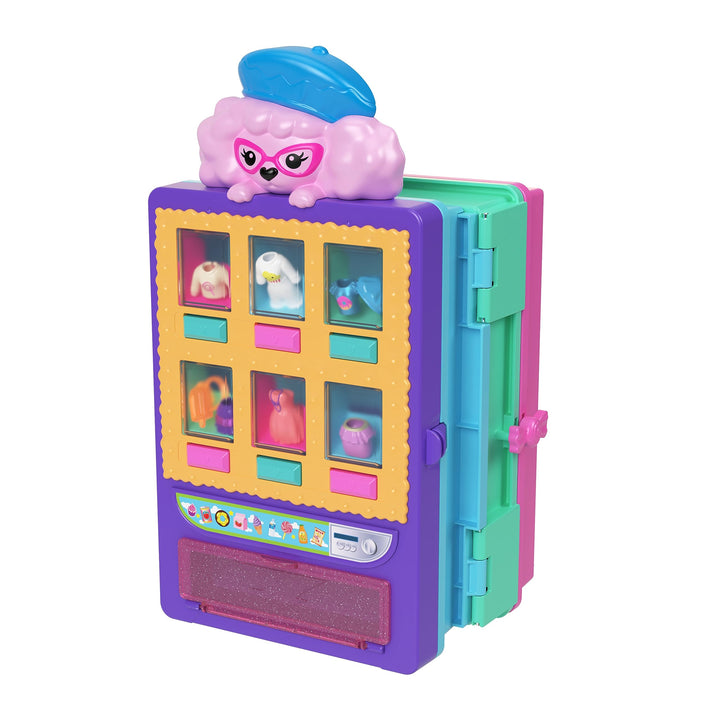 Polly Pocket Kleidergeschäft Spielset - Funktionierender Verkaufsautomat, 2-stöckiges Spielset, 2 Pu