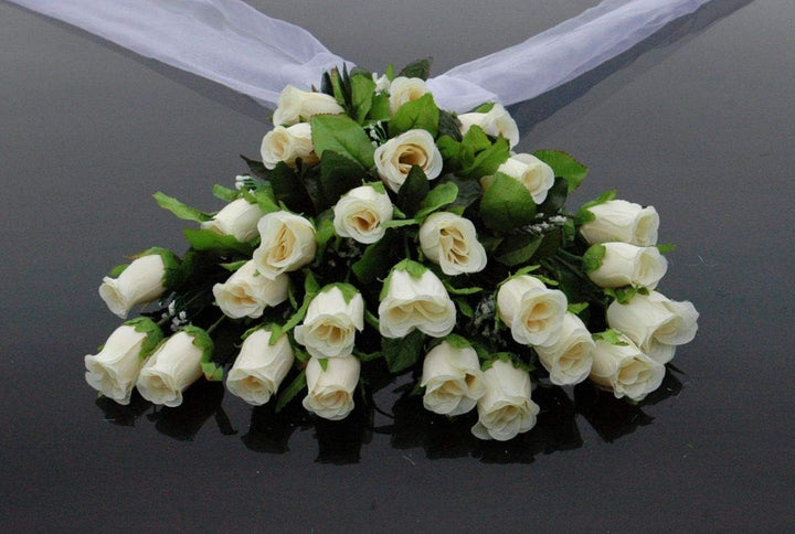 Spitze STRAUss Auto Schmuck Braut Paar Rose Deko Dekoration Autoschmuck Hochzeit Car Auto Wedding De