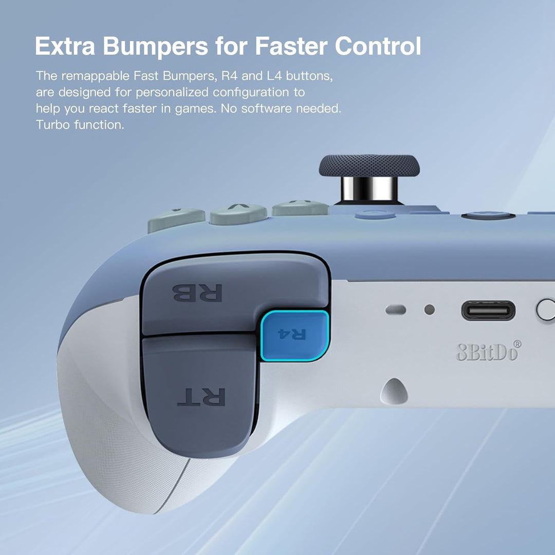 8bitdo Ultimate 2C Wireless Controller für Windows-PC und Android, mit 1000 Hz Abfragerate, Hall-Eff