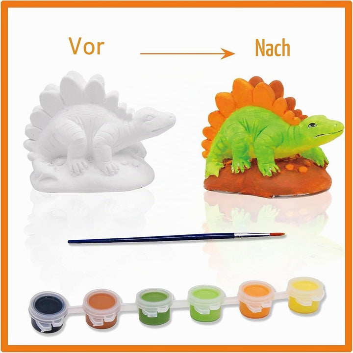 Funto Paint Your Own Dinosaurs Painting Kit, 13 PCS Kunst und Handwerk Set für Kinder, STEAM Projekt