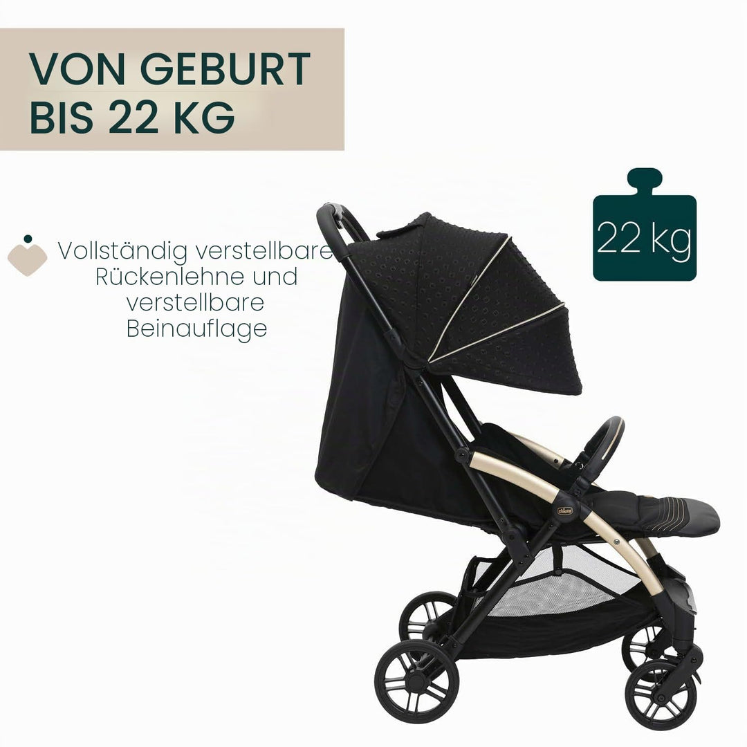 Chicco Goody X-Plus Kinderwagen, schwarz Re_Lux