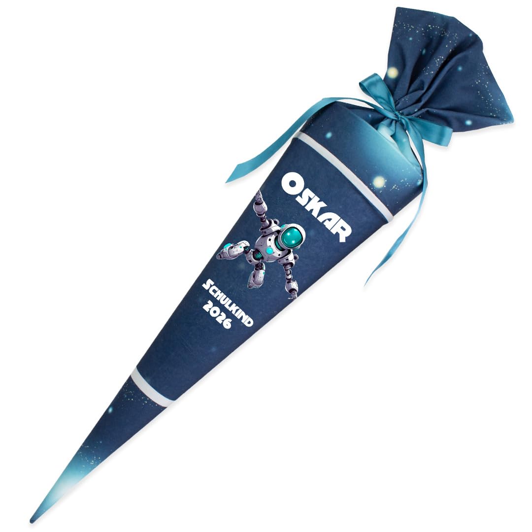 Deine Schultüte aus Stoff Kuschel Velvet Wunschmotiv individualisierbar mit Wunschname personalisier