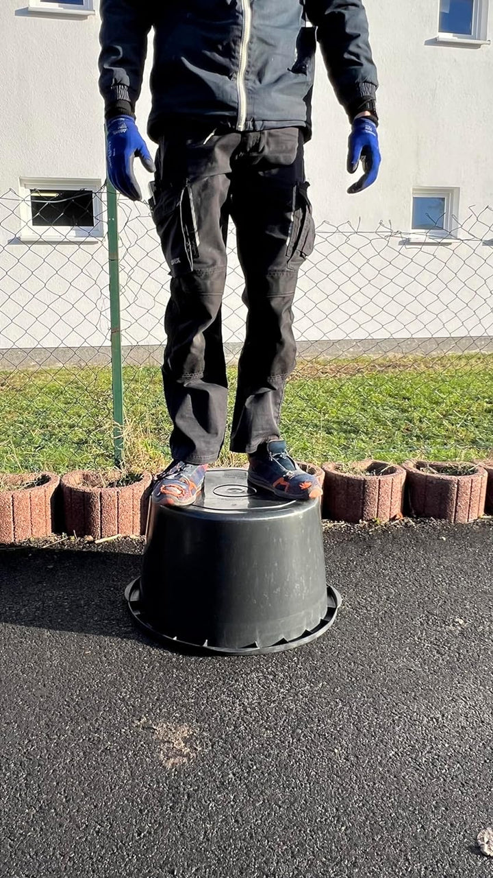 Hossi's Wholesale 10x Mörtelkübel 65l aus Kunststoff, stabile Maurerkübel, Baueimer für Baustelle un