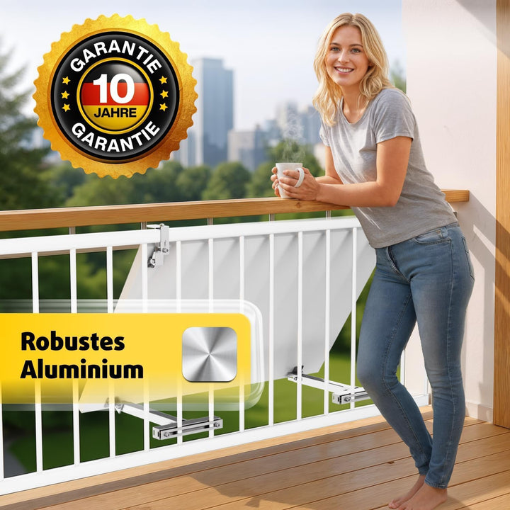Avoltik Balkonkraftwerk Halterung Balkon ECKIG für alle Solarpanel-Grössen I Solarmodul Halterung au