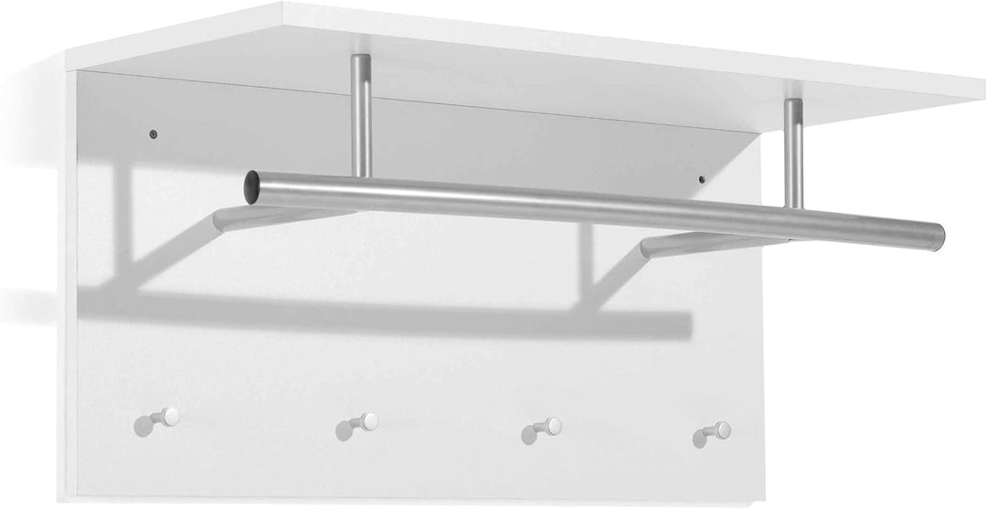 FMD Möbel, 441-001 Spot Garderobe , weiss, masse 72.0 x 35.0 x 29.5 cm (BHT) Standard, Standard