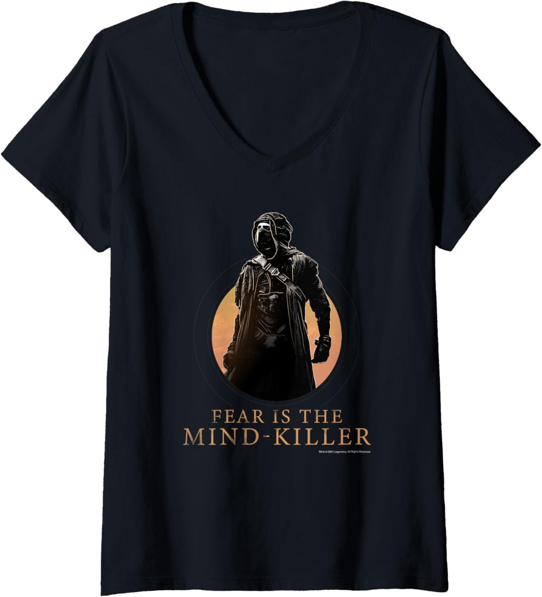 Dune (2021) – Fear is the Mind Killer – Paul Stillsuit T-Shirt mit V-Ausschnitt