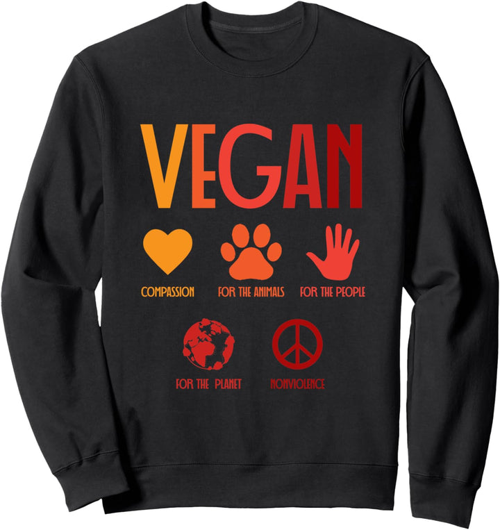 Für die Tiere Vegane Aktivisten Sweatshirt