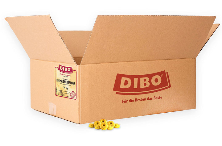 DIBO Mini-Maiskeimringe, 10kg-Karton, Backwaren als gesunde, natürliche Ernährung für Hunde, Hundefu
