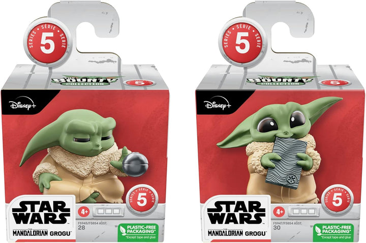 Star Wars The Bounty Collection Serie 5, Grogu Figuren 2er-Pack, Üben mit der Macht, Beskar, Spielze