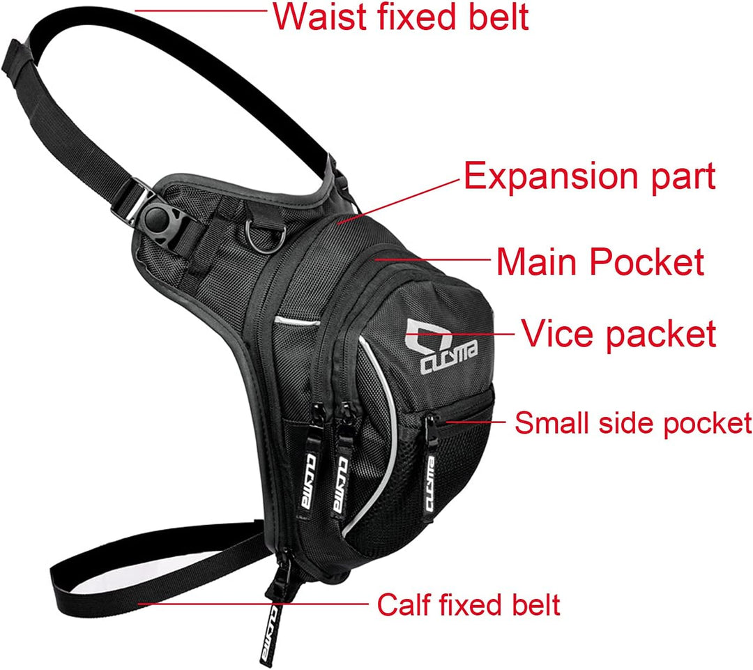 Taktische Motorrad-Beintasche Drop-Beintasche – Oberschenkel-Taille, Bauchtasche, Mehrzweck-Militärt
