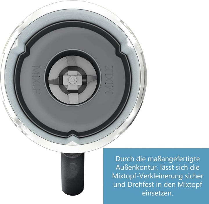 Mixraumteiler, Mixtopf Verkleinerung kompatibel mit Thermomix TM6, TM5, effektiveres zerhäckseln von
