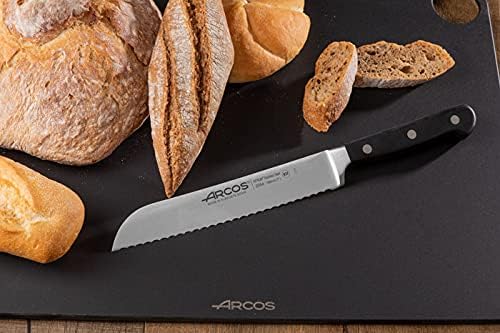 Arcos Opera - Brotmesser - NITRUM geschmiedetem Edelstahl 180 mm - HandGriff POM Farbe Schwarz