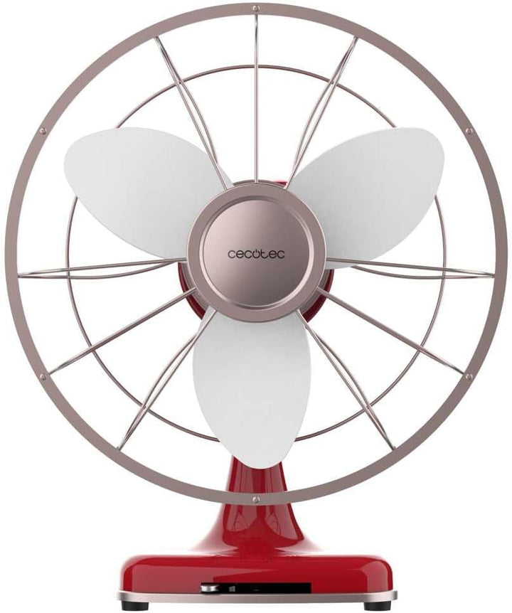 Cecotec - Tischventilatoren EnergySilence 1090 RetroDesk Design, 40 W, 30 cm, einzigartiges und eleg