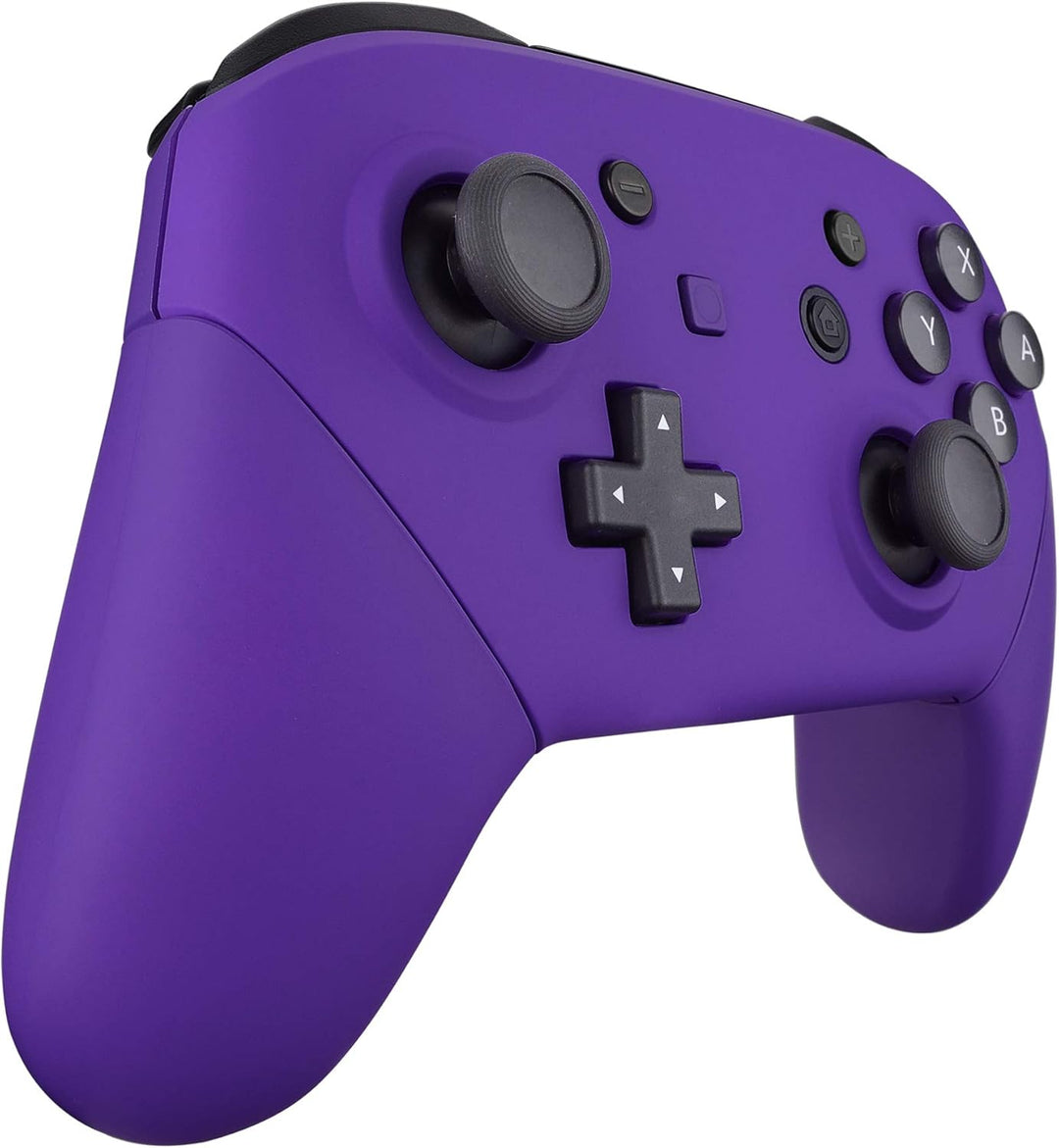 eXtremeRate Griff Hülle Set für Switch Pro Controller, Matt DIY-Ersatz Front Case/Rücken Gehäuse&amp;Han