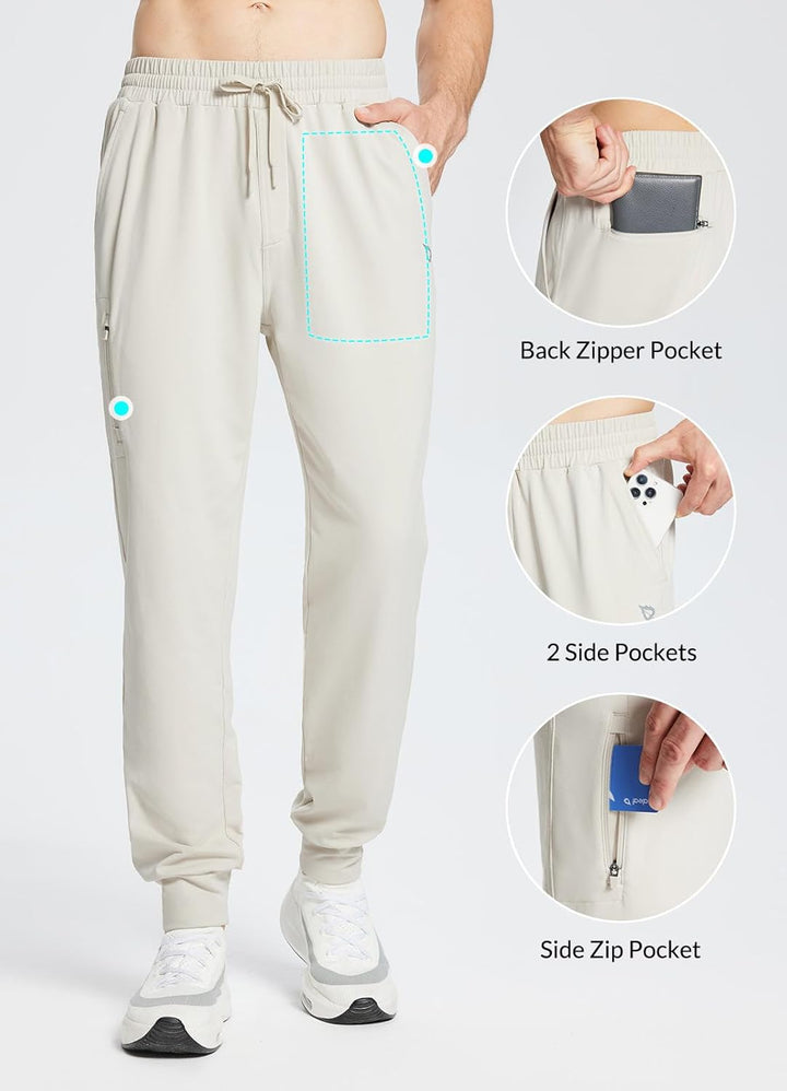 baleaf Herren Fleeced Hose wasserdicht Jogginghose warm Golf Wandern Winter Arbeitshose mit Taschen