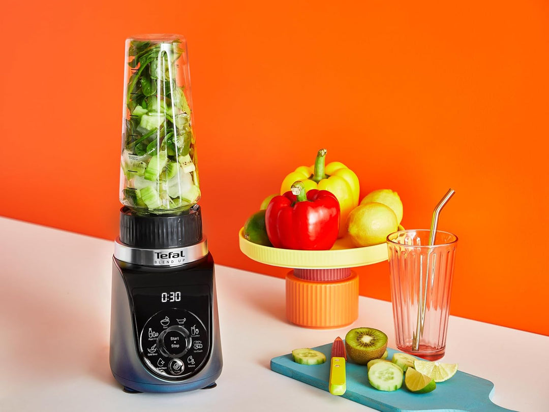 Tefal Blend Up Mini-Mixer, 8 automatische Programme, Pulsfunktion, abnehmbare Powelix-Klingen, inkl.