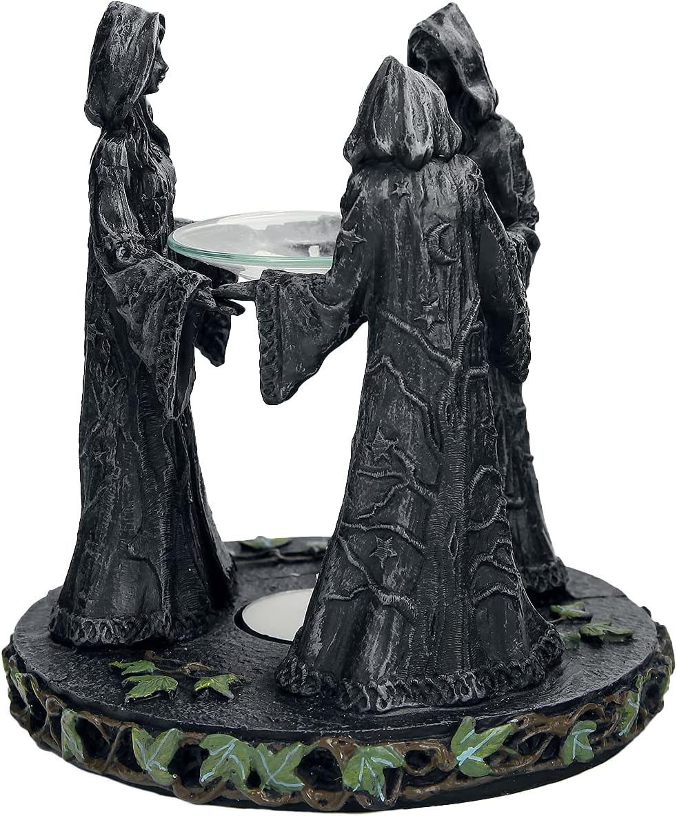 Nemesis Now magischer Duftlampe, rund, 16 cm, Grau, Kunstharz, Einheitsgrösse
