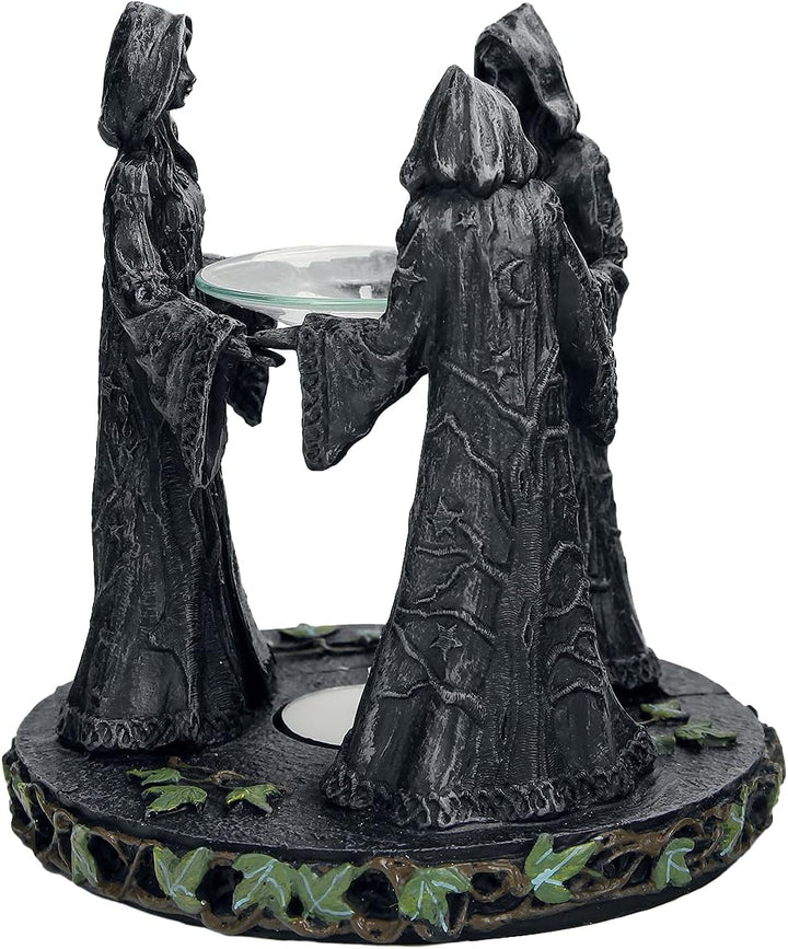 Nemesis Now magischer Duftlampe, rund, 16 cm, Grau, Kunstharz, Einheitsgrösse