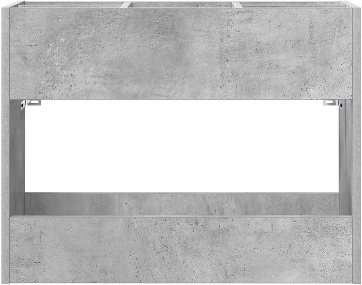 vidaXL Sonnenschirmhalter Beton Grau 65 x 24 x 50 cm Holzwerkstoff, Flur-Aufbewahrung, rechteckiger