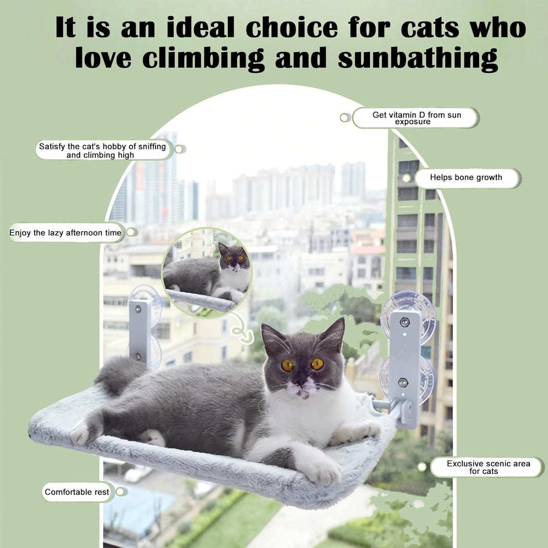 Katzen Fensterliege, Katzenfenster, Fensterliege Für Katzen, Hängematte Weicher, Faltbares Fensterbe